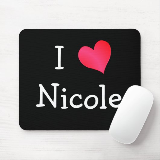 I Love Nicole Muismat (Met muis)