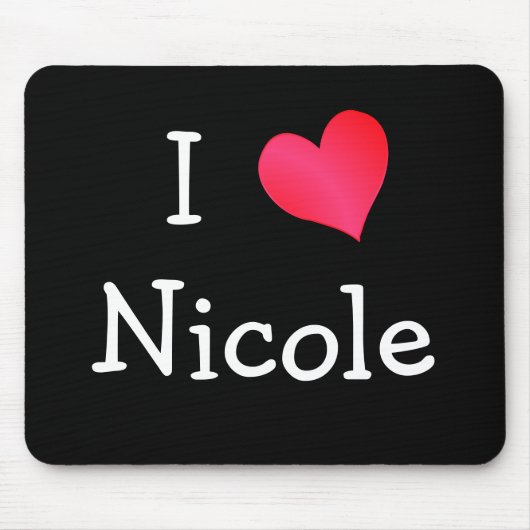 I Love Nicole Muismat (Voorkant)