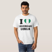 I love Nigerian Girls T-shirt (Voorkant volledig)