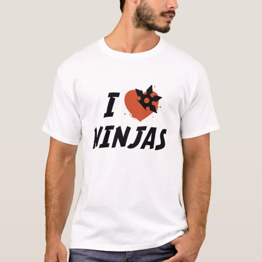 I Love Ninjas T-shirt (Voorkant)