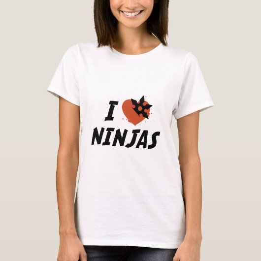 I Love Ninjas T-shirt (Voorkant)