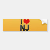 I Love NJ Bumpersticker (Voorkant)
