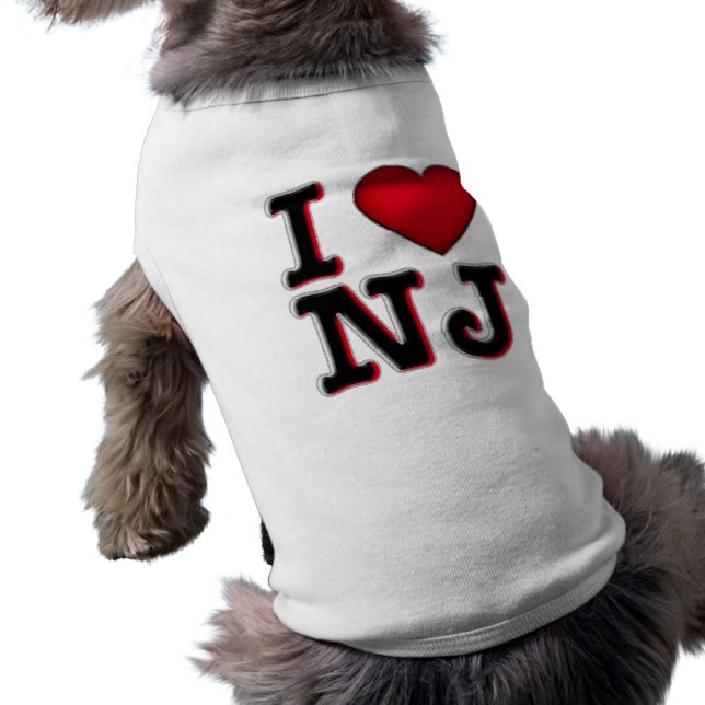 I Love NJ Doggie T-shirt (Achterkant)