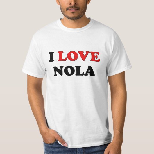 I Love Nola T-shirt (Voorkant)