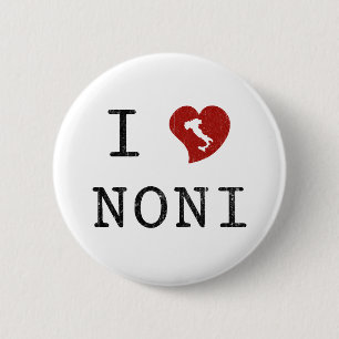 I Love Noni Ronde Button 5,7 Cm