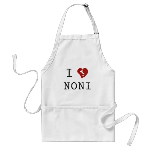 I Love Noni Standaard Schort (Voorkant)