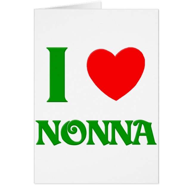I Love Nonna (Voorkant)