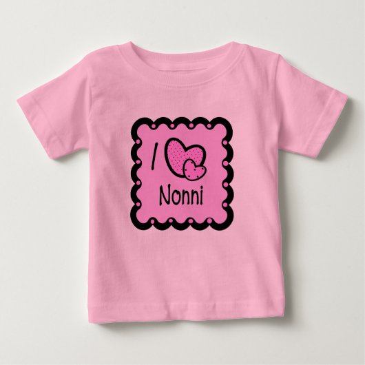I Love Nonni Cute T-Shirt (Voorkant)