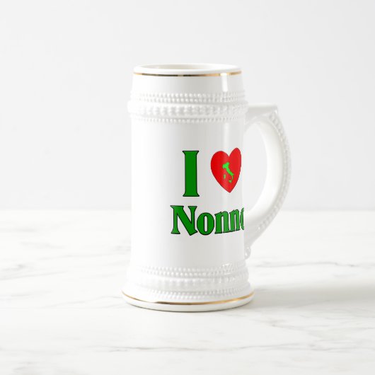 I Love Nonno (Italiaanse grootvader) Bierpul (Voorkant rechts)