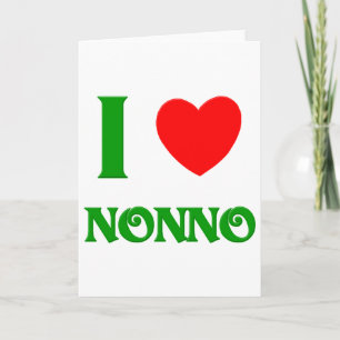 I Love Nonno (Italiaanse grootvader) Feestdagen Kaart