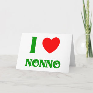 I Love Nonno (Italiaanse grootvader) Feestdagen Kaart