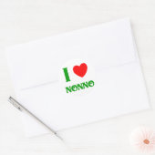 I Love Nonno (Italiaanse grootvader) Ronde Sticker (Envelop)