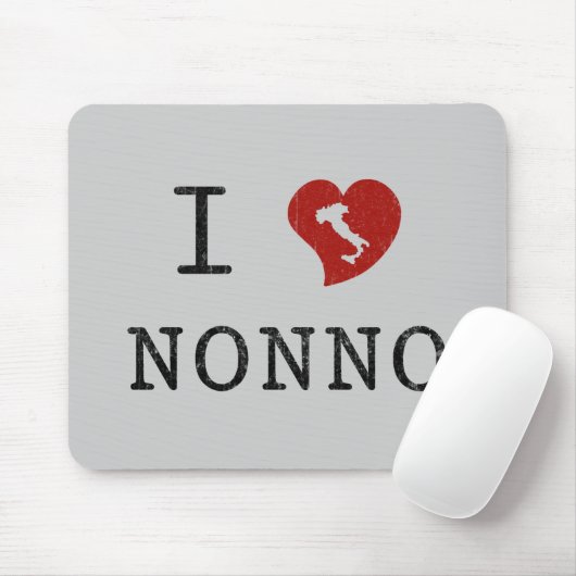 I Love Nonno Mousepad Muismat (Met muis)