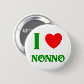 I Love Nonno Ronde Button 5,7 Cm (Voorkant /achterkant)