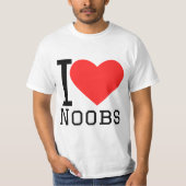 I love noobs t-shirt (Voorkant)