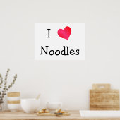 I Love Noodles Poster (Keuken)