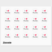 I Love Noodles Ronde Sticker (Vel)