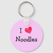 I Love Noodles Sleutelhanger (Voorkant)