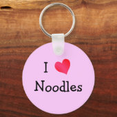 I Love Noodles Sleutelhanger (Voorkant)