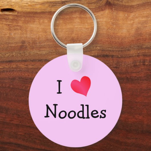 I Love Noodles Sleutelhanger (Voorkant)