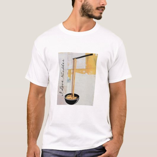 I Love Noodles T-shirt (Voorkant)