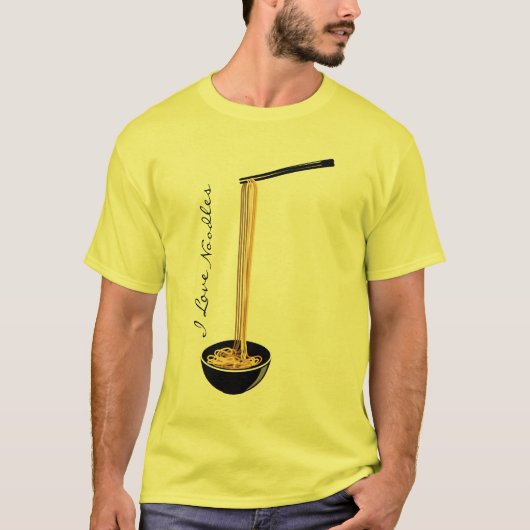 I Love Noodles T-shirt (Voorkant)
