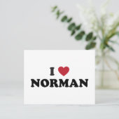 I Love Norman Oklahoma Briefkaart (Staand voorkant)