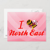 I Love North East, Maryland Briefkaart (Voorkant / Achterkant)
