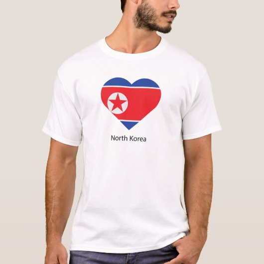 I Love North Korea T-shirt (Voorkant)