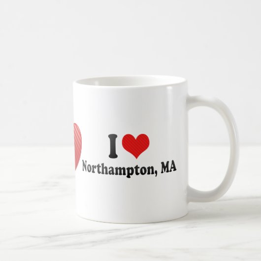 I Love Northampton, MA Koffiemok (Rechts)