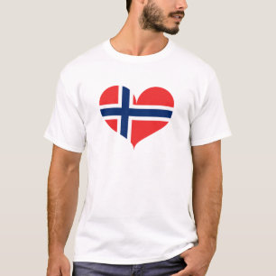 I Love Norway Flag T-shirt