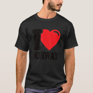 I Love Norway Homeland Noorse vlag Norway 1 T-shirt
