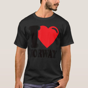 I Love Norway Homeland Noorse vlag Norway 1 T-shirt
