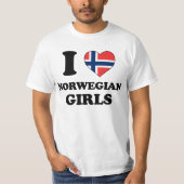 I love Norwegian Girls T-shirt (Voorkant)