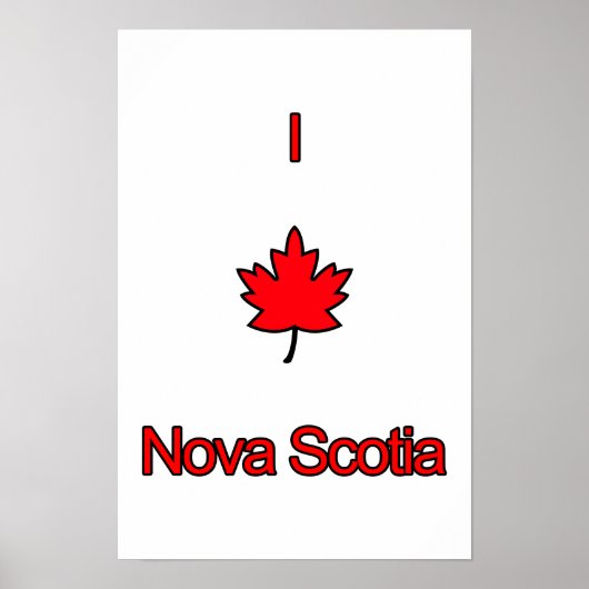 I Love Nova Scotia Poster (Voorkant)