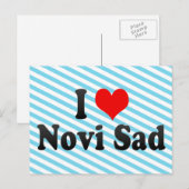 I Love Novi Sad, Servië Briefkaart (Voorkant / Achterkant)