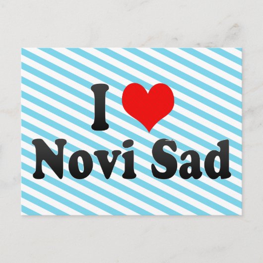I Love Novi Sad, Servië Briefkaart (Voorkant)
