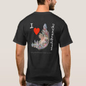 I Love Nudibranchs T-shirt for men (Achterkant)