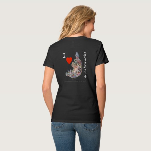 I Love Nudibranchs T-shirt for women (Achterkant volledig)