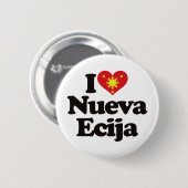 I Love Nueva Ecija Ronde Button 5,7 Cm (Voorkant /achterkant)