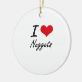I Love Nuggets Keramisch Ornament (Links)