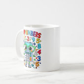 I Love Numbers Cute Maths Calculator Mug Koffiemok (Voorkant links)