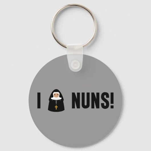 I Love Nuns Sleutelhanger (Voorkant)
