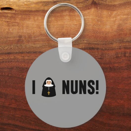 I Love Nuns Sleutelhanger (Voorkant)