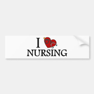 I Love Nursing Bumpersticker