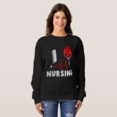 I Love Nursing  I Heart Nursing Anatomy Medical Trui (Voorkant volledig)