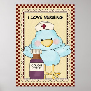 I Love Nursing Poster