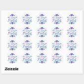 I Love Nursing Ronde Sticker (Vel)