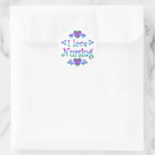 I Love Nursing Ronde Sticker (Tas)