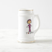 I Love Nursing T-shirts and Gifts Bierpul (Voorkant rechts)